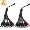 2pcs 1 Female to 9 Male Way DC Power Splitter Y Cable 5.5*2.1mm For Camera Light