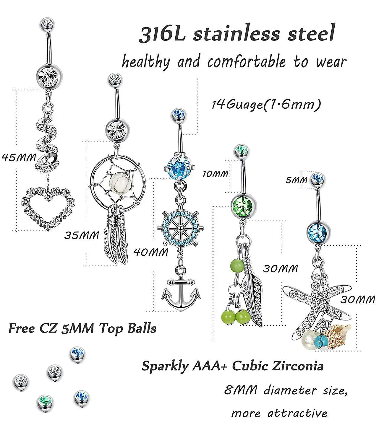 Fancy Navel Ring Indian Belly Ring Piercing Buy