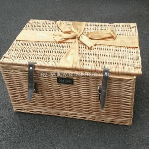 Christmas Food Delivery Wicker Basket Ribbon Gift Hamper Basket Buy Christmas Gift Hamper