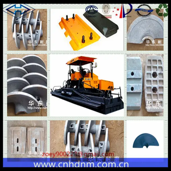100% Natural virgin rubber excavator track pad track shoe track plate