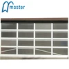 residential automatic black aluminum glass sectional garage door