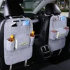 Hot sale leather multi pocket car seat back organizer