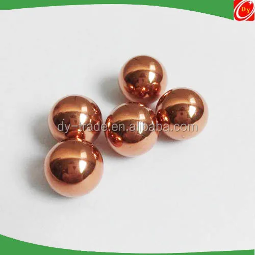 Small Divergence Pure Red Copper Spheres Balls for Bearing Decoration