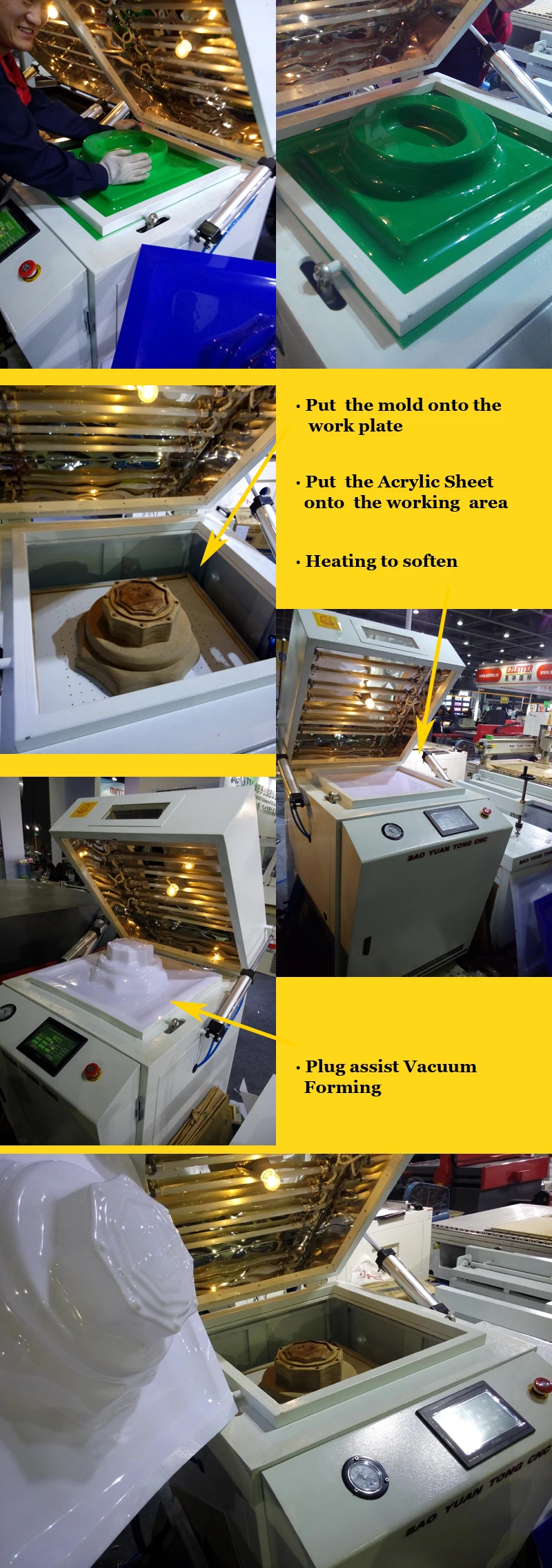 Continuous Preexpander Disposable Plastic Food Container Forming