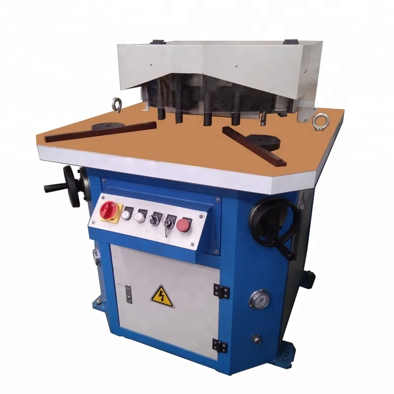 
Hydraulic adjustable cutting angle corner plate notching machine 