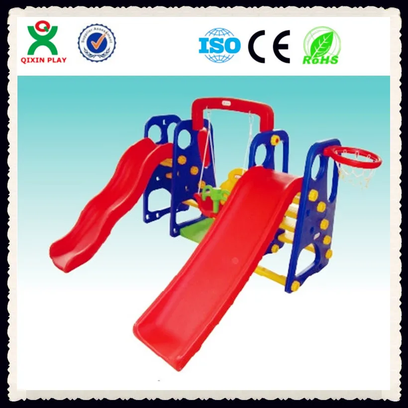 indoor swing and slide set