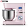 Stand Mixer, Hauswirt Gourmet Series HM740, LCD Display timer, 1200 Watt Strong Power Blender, 5 Liter Tilt-Head, Pink
