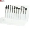 Industry abrasive tool 3mm shank diameter 10pcs tungsten carbide burr set