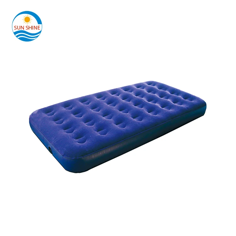 inflatable folding relax massage 32 hole flocking single  air bed