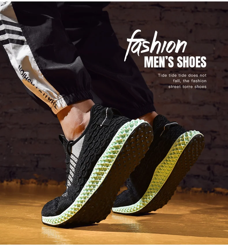 2019 New Arrived Spring Summer Men Futurecraft 4D Running Shoes Low Top Sneakers Knit Breathable Wear-resistant Casual  Shoes