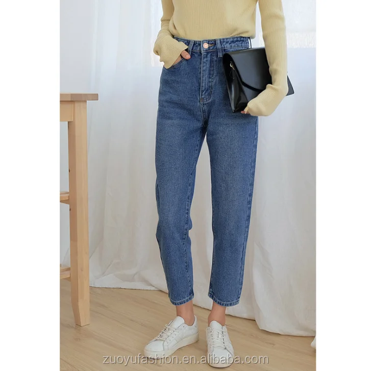lippen Verplicht reservering Factory Price Zip Up Classic Casual Straight Mom Jeans Women Denim Jean -  Buy High Waist Jeans,Ladies Jeans Jeans For Women,New Model Jeans For Lady  Product on Alibaba.com