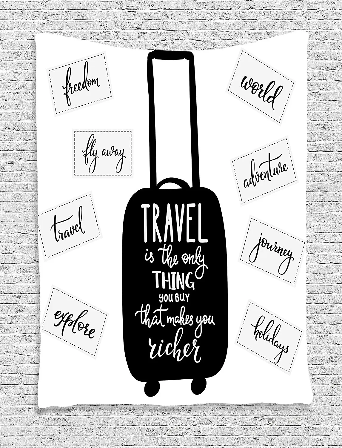 Buy Ambesonne Quotes Decor Collection Travel Inspiration