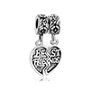 Fashion Dangle Charm 4.5 mm Large Hole Metal Bracelet Bead