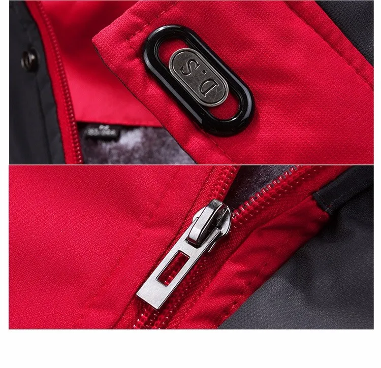  Men's Outdoor Thickening Waterproof Warm Sports Climbing Jacket_voghion.com