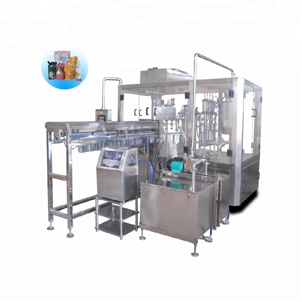 Automatic Premade Stand Up Bag Pouch Filling Capping And Sealing
