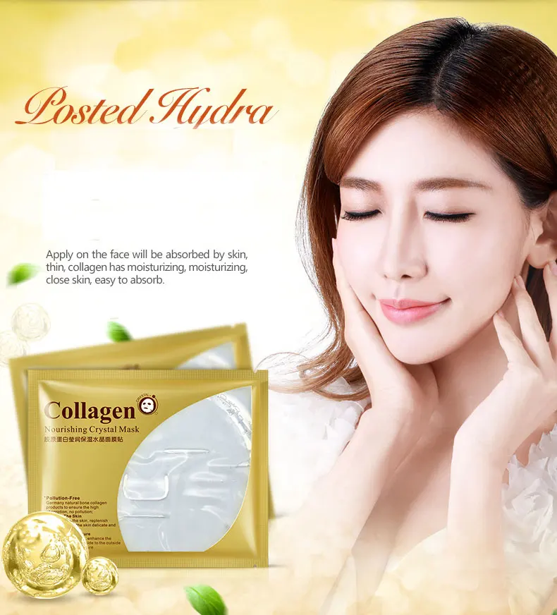 Bioaqua 24K Gold Crystal Collagen Whitening Nourishing Skin Care Face Mask