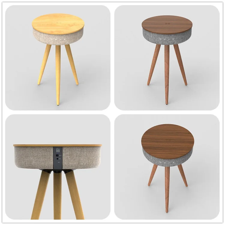 Fashionable Design smartmusic furniture With QI Wireless Charging Perfect For Living Room Patio Decorate Multiuse Table Speaker - ANKUX.COM