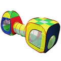 1Pcs Baby Playing House Toys Storage Tent Cubby Tube Teepee 3pc Pop up Play Tent Children