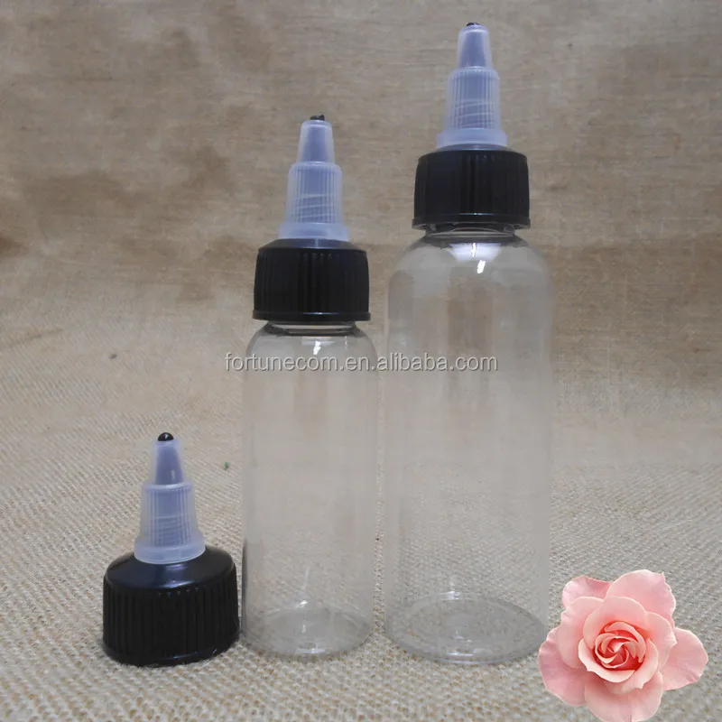 Black Twist Top Bottle Cap,Squeezed Bottle With Screw Cap,60ml 120ml