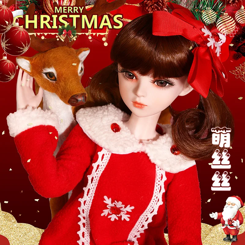 Details about   Xmas Gift for Girls 1/3 BJD Doll With Changeable Eyes Wigs Shoes Clothes Dress 