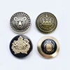 Custom printed sewing Military army Uniform coat sew Metal Shank Button suit blazer gold shank button for suit