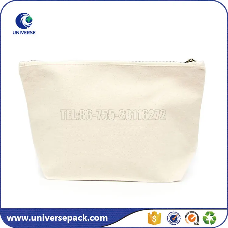 Custom Wholesale Blank Canvas Cosmetic Bag Makeup For Travelling Buy
