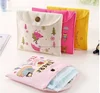 Small Cute Kids Women's Cheap Coin Purse Women menstrual reusable Pads Sanitary Napkin pouch Cotton wool Bag for promotion