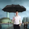 Travel Umbrella,10 Ribs Finest Windproof Umbrella with TF Coating, Auto Open Close and Upgraded Comfort Handle leather cover