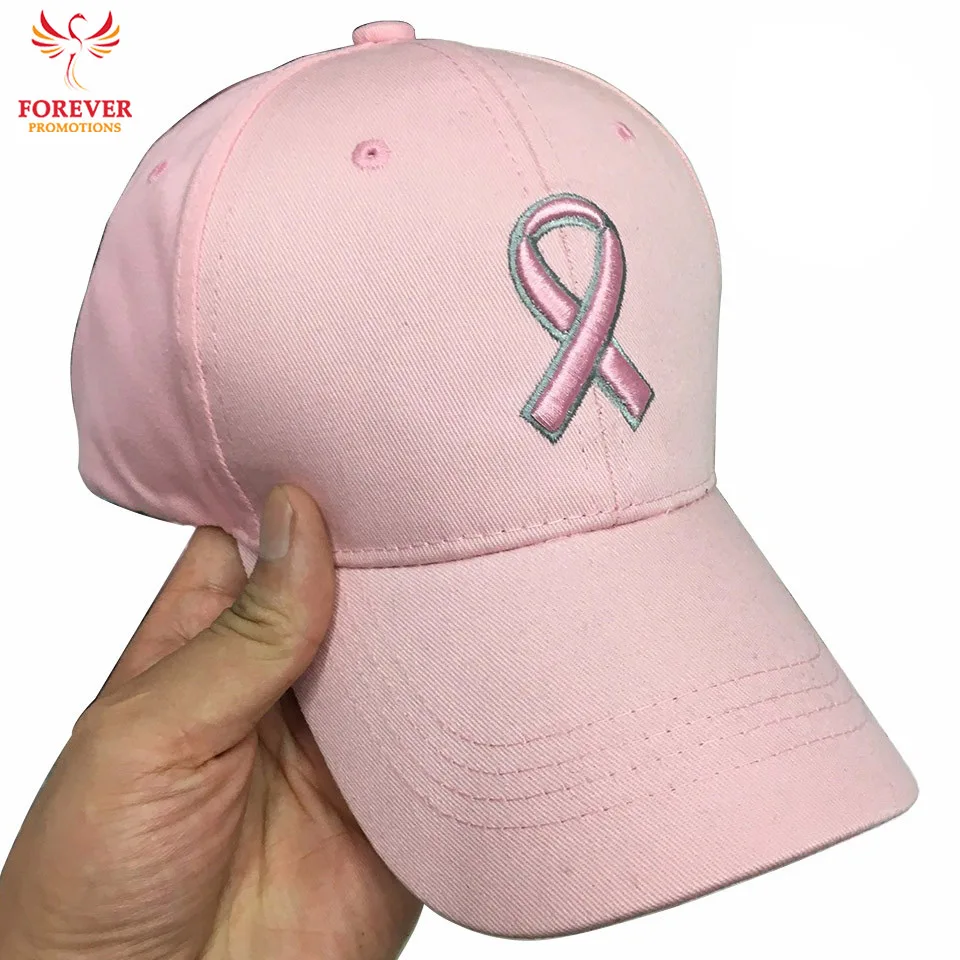 2017 New 100 Cotton Adult 3d Embroidery Pink Ribbon Pink White Black