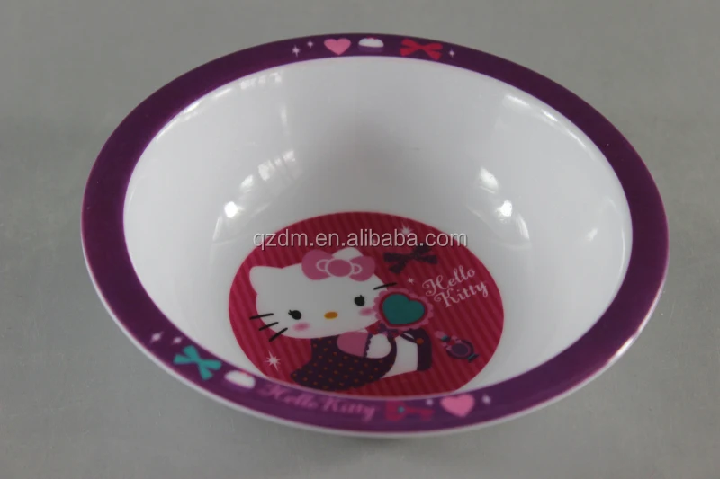 6.5 inch melamine Baby bowl Plastic broadbrimmed bowl