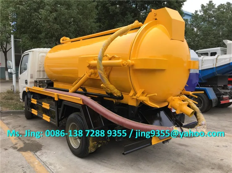 Dongfeng Mini Vacuum Sewage Sucking Truck Of 3000l Capacity Sale In