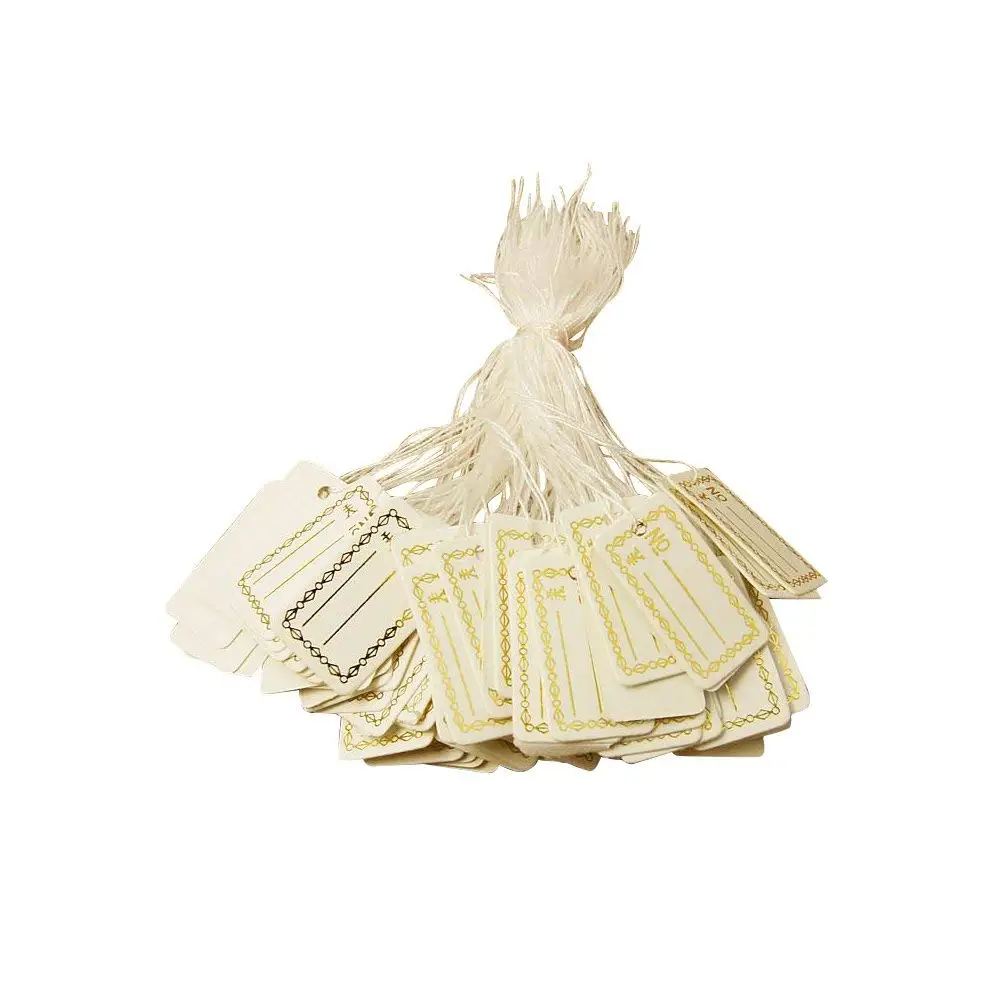YEJI 200Pcs Kraft Paper Gift Tags for Christmas Presents Wedding Party Favors