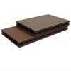 Wood plastic composite deck easy to clean