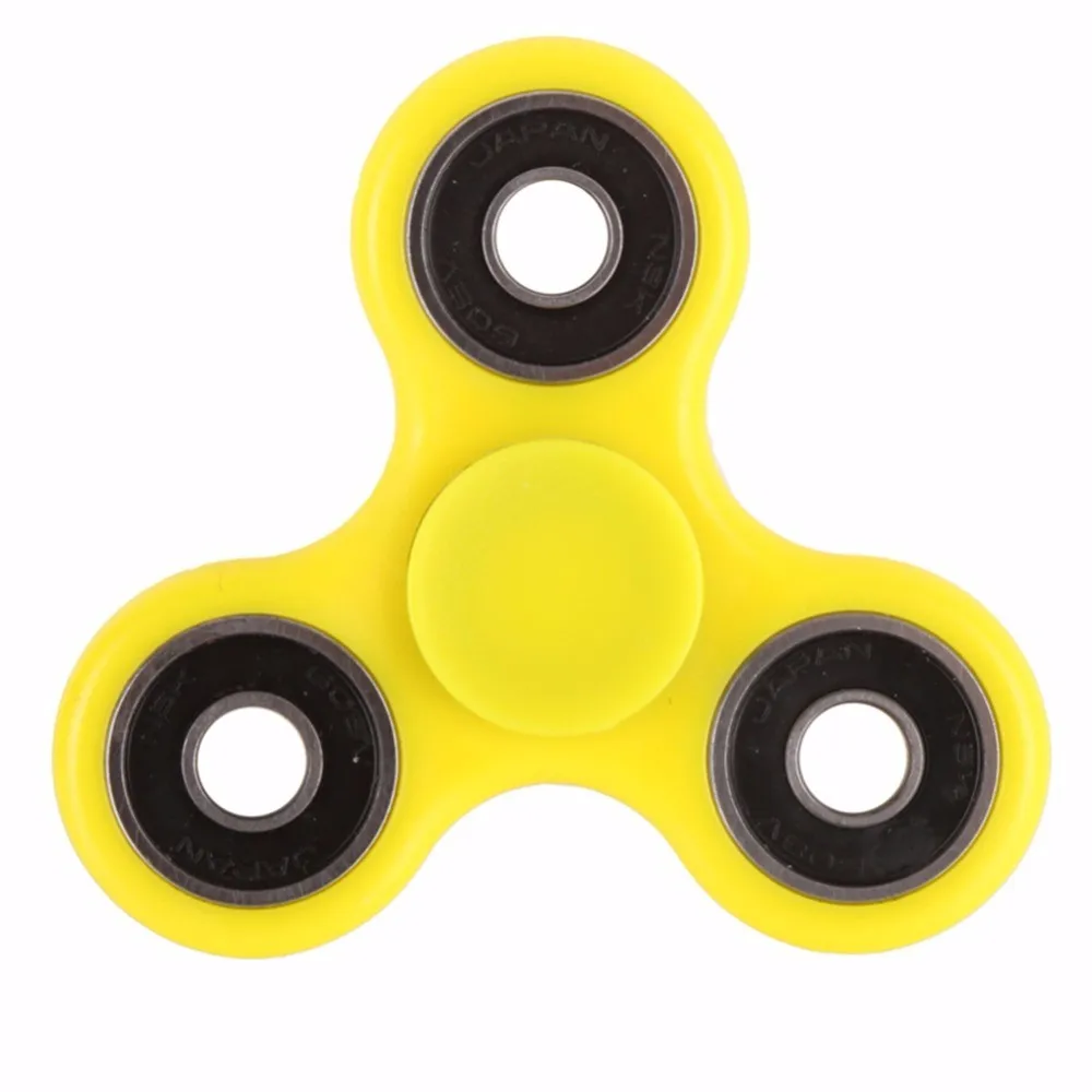 Tri-spinner Fidget Toy Plastic Edc Hand Spinner For Autism And Adhd 