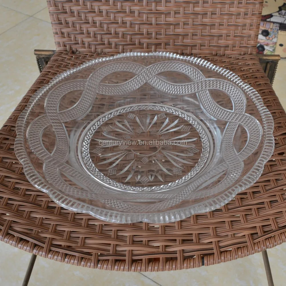 6" 8" 10" Wholesale Clear Glass Dessert Plates Dishes Buy Clear