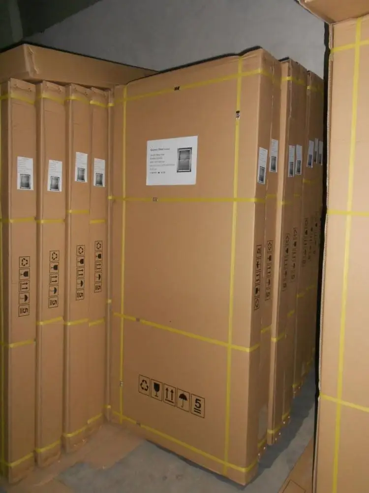 304 Stainless Steel Sliding Tempered Clear Glass Shower Door With