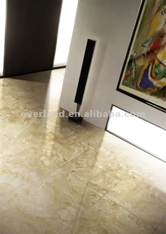 600x600 Cappuccino Glazed Polished Porcelain Marble Stoneware Tile