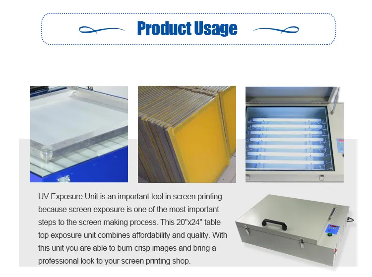 20" x 24" UV Exposure Unit Screen Printing Plate Silk Screening Making US 