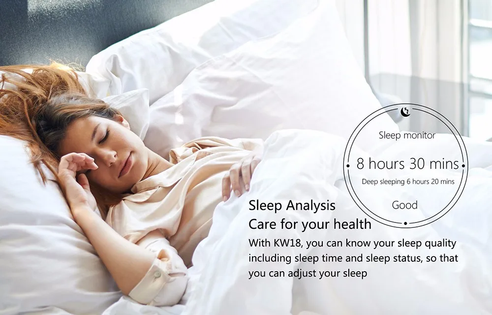 2018 Newest Kw18 Bluetooth Smart Watch Full Screen Support Sim Tf Card