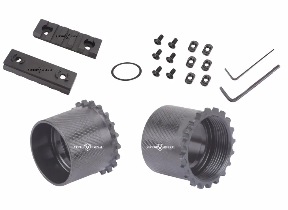 OEM Wholesale AR-15 AR15 17" M-LOK Super Slim Free Float Handguard with Steel Barrel Nut