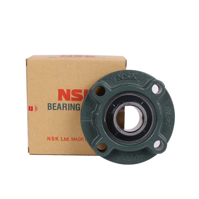 NSK 4 bolt round spigotted flange housing pillow block bearing fc206 bearing