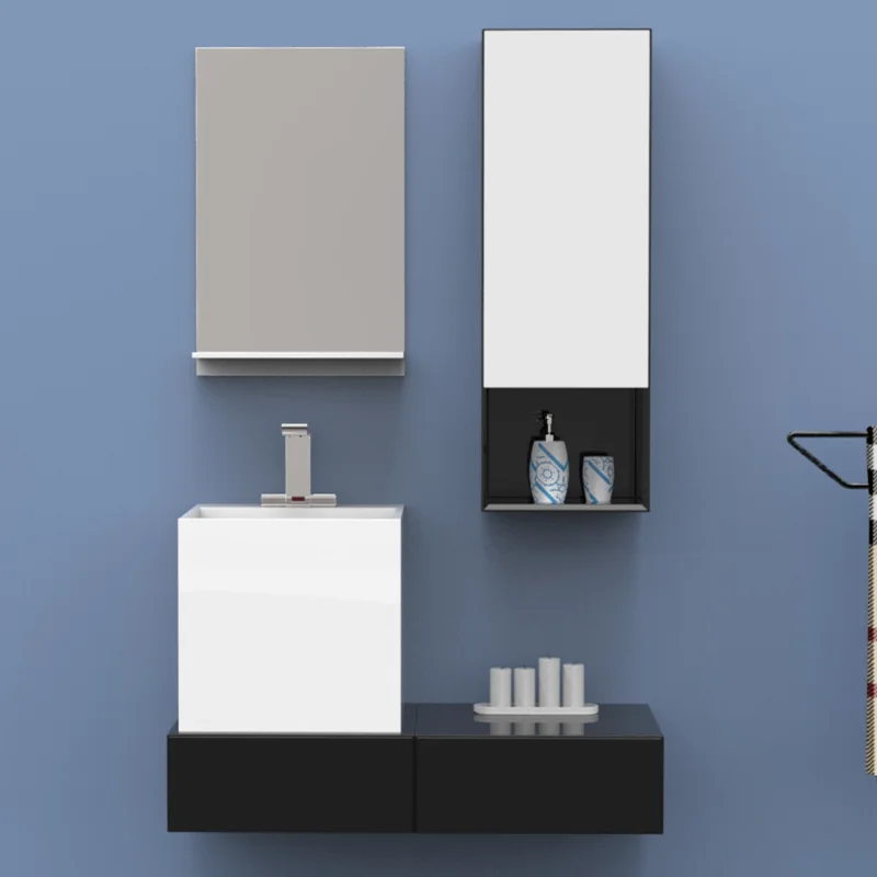 E1 standard artificial stone countertops pastoral bathroom cabinet wash basin counter