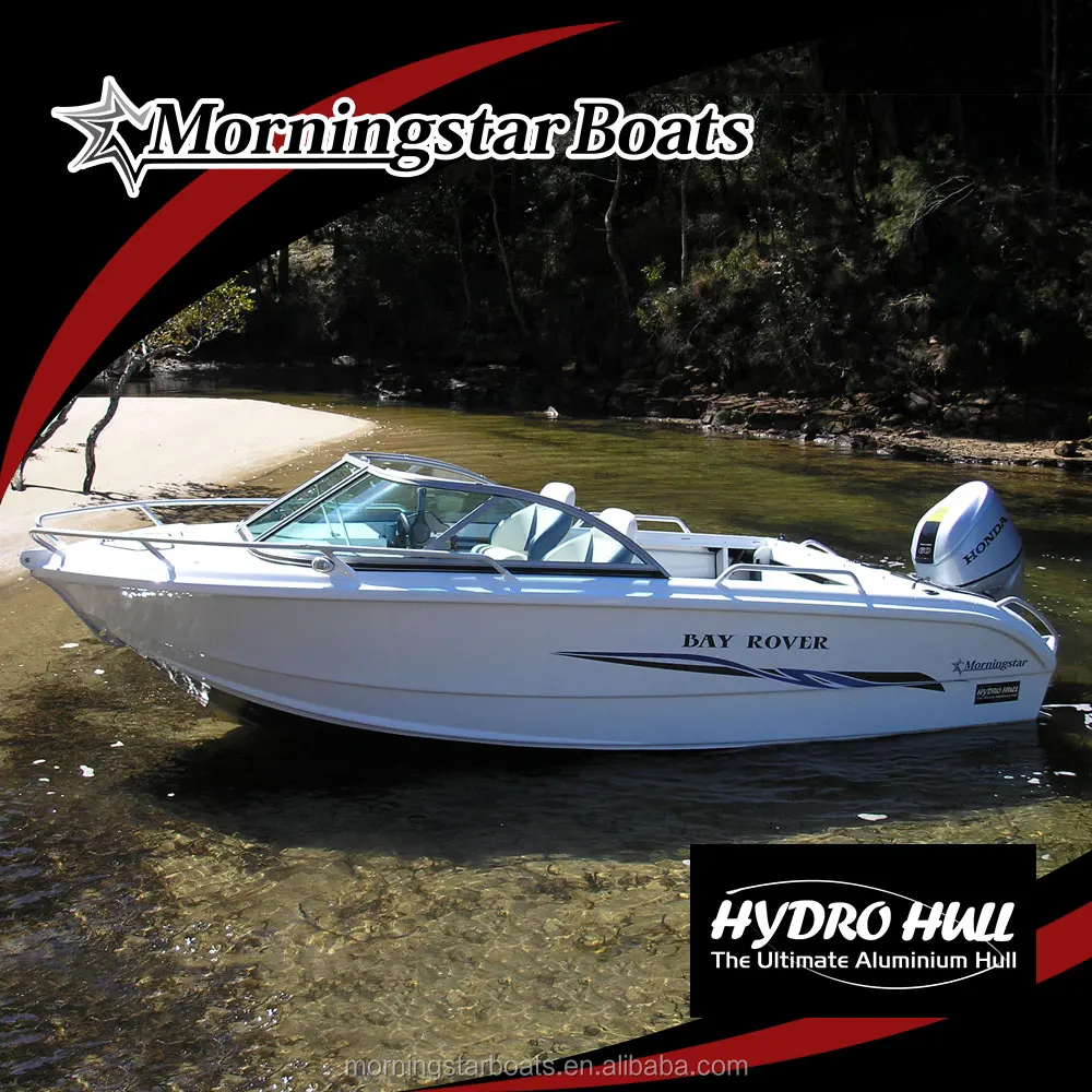 
2018 New small aluminum racing runabout motor boat for sale 