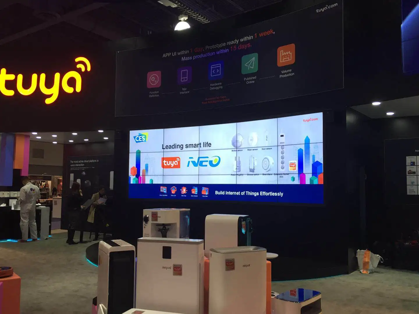 alexa echo compatible smart home indoor 720P mini wifi tuya camera