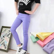 Children’s clothing candy color female child legging pencil pants small child slim casual trousers