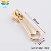 custom eco-friendly design gold color auto lock decorative large metal zipper puller for bags/garment/shoes
