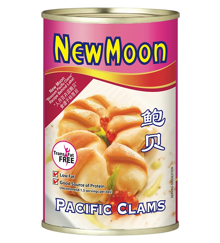New Moon Canned Pacific Clams Meat Buy Clam Meat,Pacific Clams,Canned