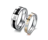 Zilu adjustable hot sale special stainless steel rings endless love wedding rings engagement rings