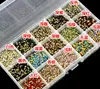 colorful chaton DIY set shiny crystal stone box packing sample order ok
