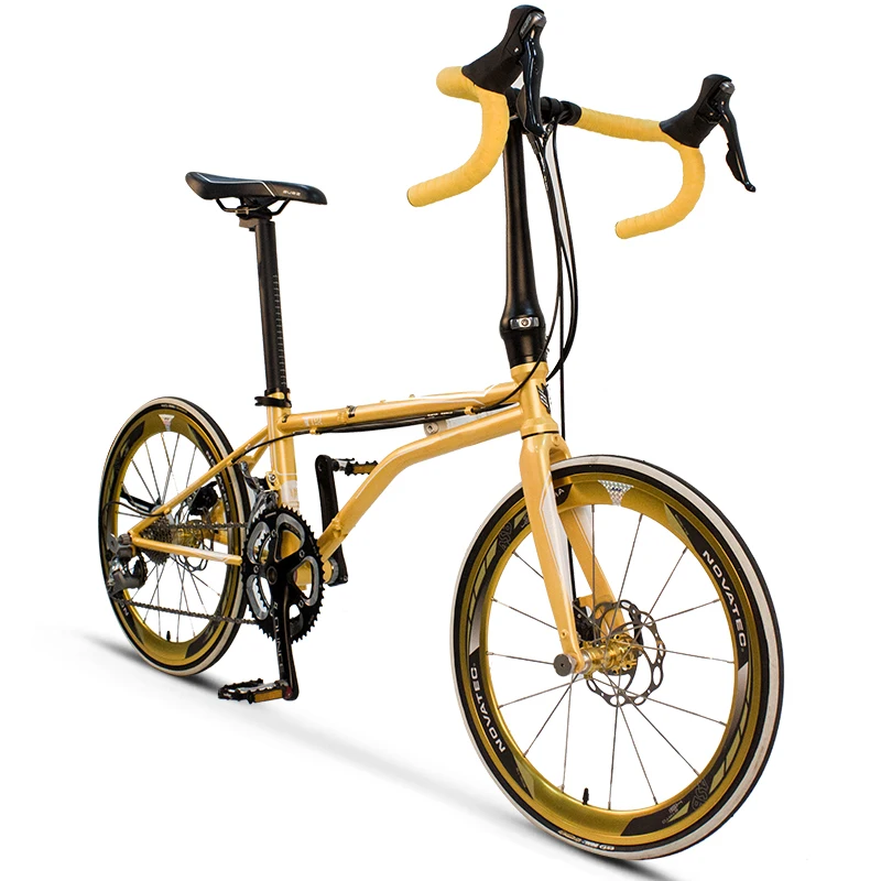 yellow road bike